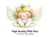Cute Baby Angel Clipart Bundle