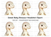Cute Baby Rex Dinosaur Clipart Bundle