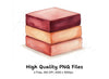 Stacked Cubes Clipart Bundle