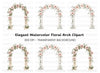 Elegant Floral Archway Clipart Bundle
