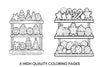 Christmas Sweets Display Coloring Books