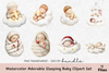 Adorable Sleeping Baby Clipart Bundle