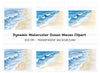 Ocean Waves Beach Clipart Bundle