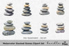 Stacked Stones Clipart Bundle