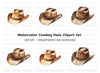 Rustic Cowboy Hats Clipart Bundle