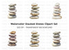 Zen Stone Stacks Clipart Bundle