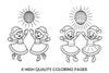 Snowflake Disco Party Fun Coloring Books