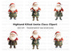 Scottish Santa Claus Clipart Bundle