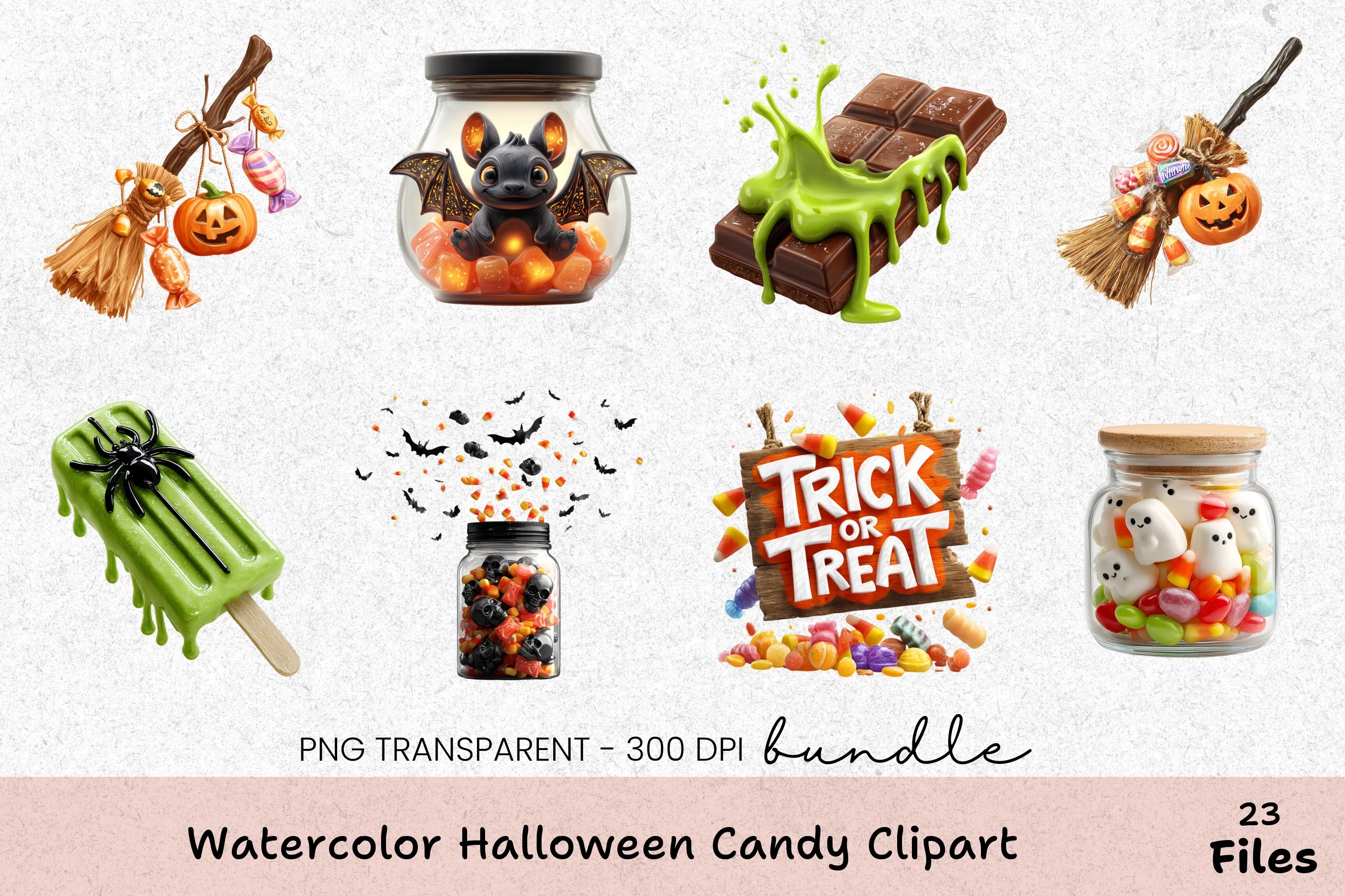 Halloween Candy Clipart Bundle - CraftNest - Digital Crafting and Art