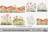 Floral Landscape Clipart Bundle