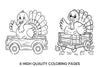 Thanksgiving Turkey Truck Coloring Books