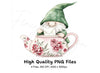 Gnome Teapot Clipart Bundle