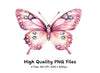 Jeweled Butterfly Clipart Bundle