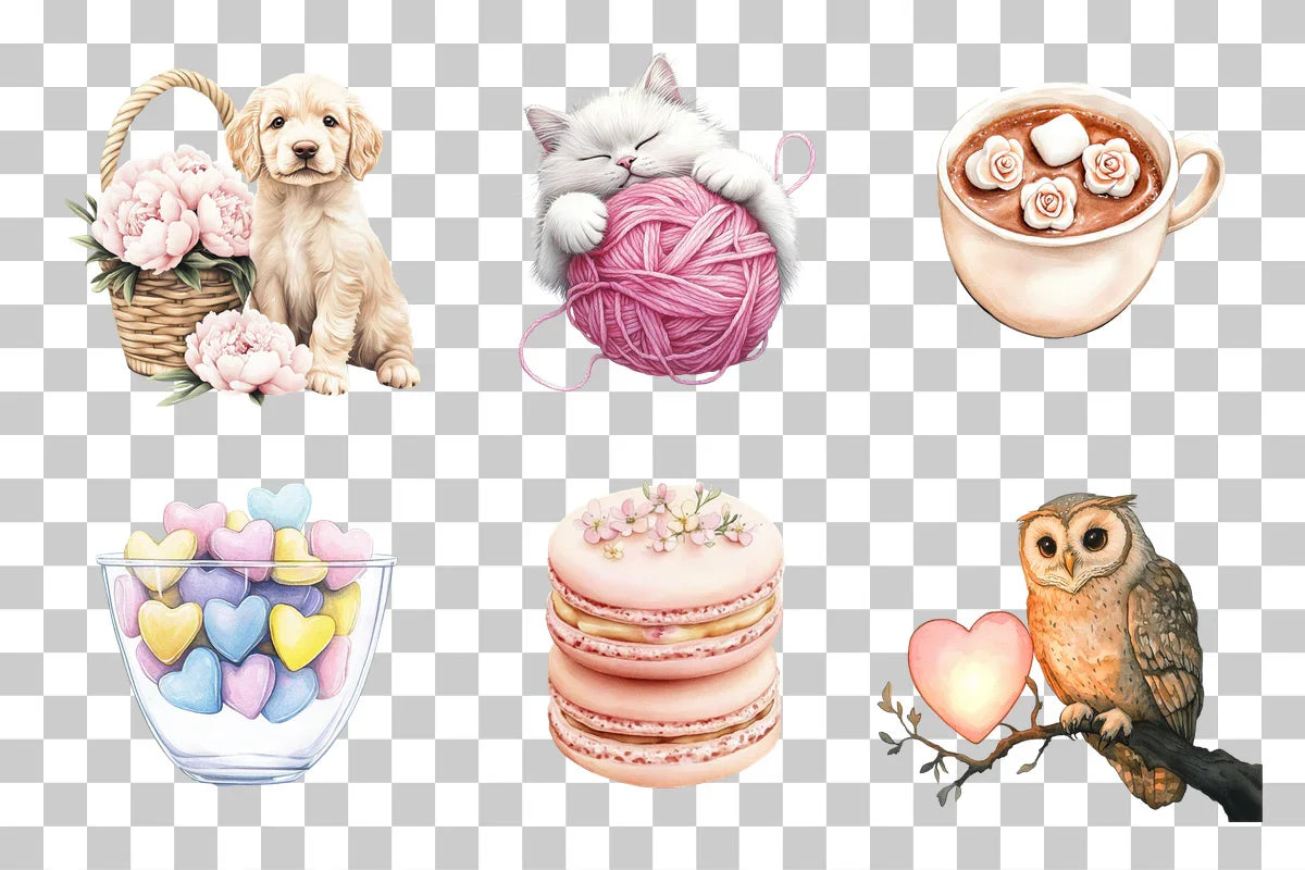Romantic Collection Clipart Bundle - CraftNest - Digital Crafting and Art