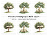 Book Tree Clipart Bundle