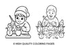 Snowman Crafting Coloring Books