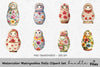 Matryoshka Dolls Clipart Bundle