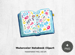 Notebook Clipart Bundle - CraftNest - Digital Crafting and Art