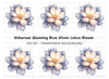 Elegant White Lotus Flower Clipart Bundle