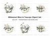 Sleeping Mice in Teacups Clipart Bundle