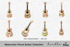 Floral Guitar Clipart Bundle