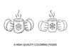 Winter Warmth Hot Cocoa Coloring Books