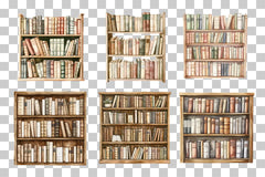 Vintage Bookshelf Library Clipart Bundle - CraftNest - Digital Crafting and Art