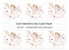 Cute Cupid with Musical Notes Clipart Bundle
