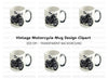 Motorcycle Clipart Bundle