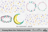 Dreamy Moon Star Patterns Frames Clipart Bundle