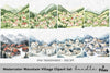 Mountain Village Clipart Bundle