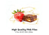 Strawberry and Chocolate with Lights Clipart Bundle