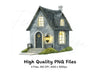 Enchanted Stone Cottages Clipart Bundle