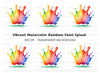 Vibrant Paint Splash Clipart Bundle
