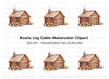 Cozy Log Cabin Clipart Bundle