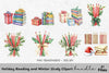 Christmas Candy Cane Book Clipart Bundle