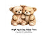 Sweet Teddy Bear Couples Clipart Bundle