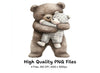 Sweet Bear Hugging Baby Bear Clipart Bundle