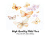 Butterfly Floral Clipart Bundle