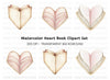 Heart Shaped Book Clipart Bundle