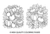 Autumn Harvest Thanksgiving Coloring Books