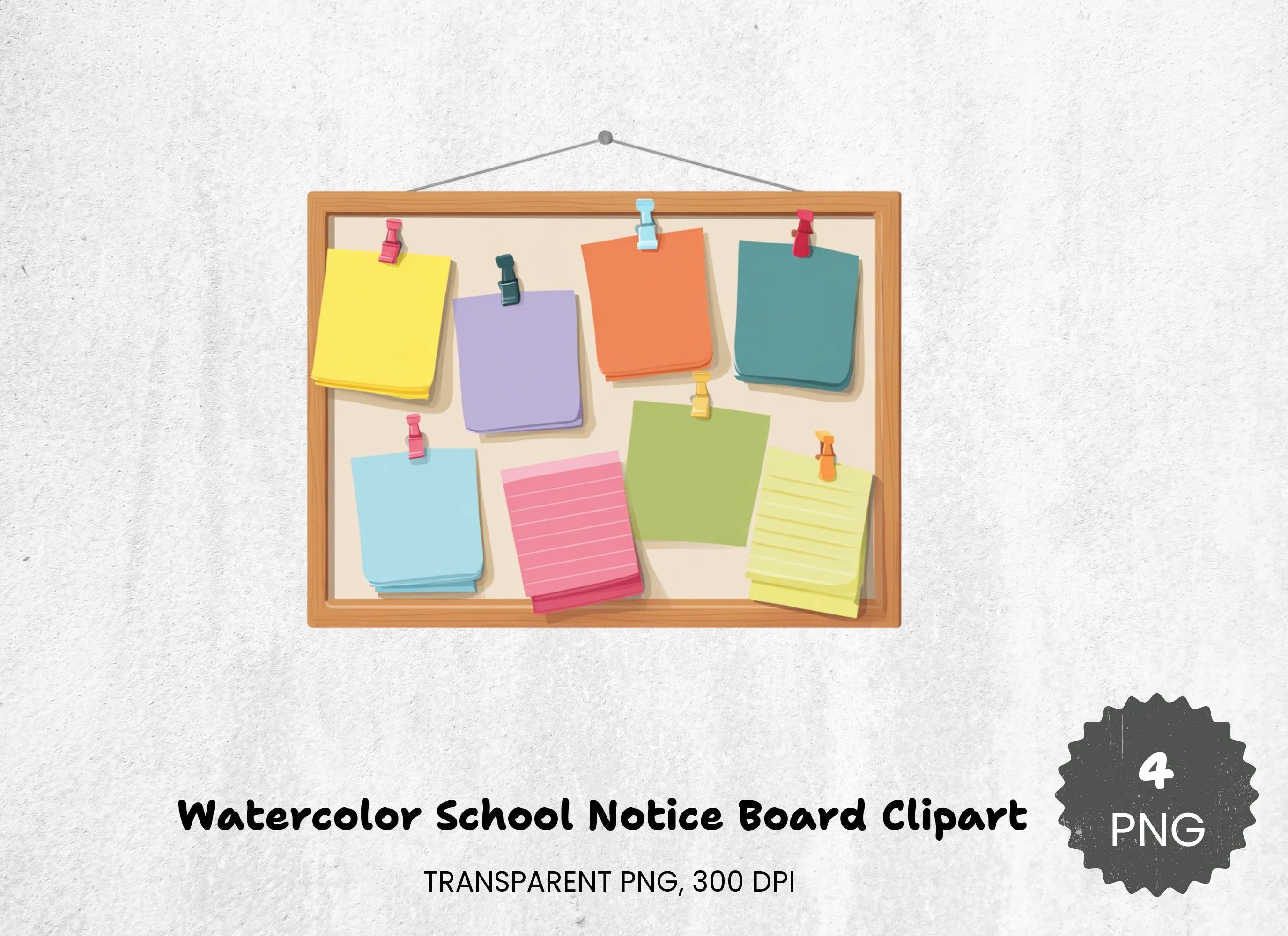 School Notice Board Clipart Bundle - CraftNest - Digital Crafting and Art