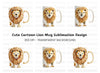 Cute Lion Clipart Bundle