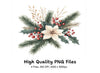 Festive Winter Botanical Clipart Bundle