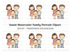 Happy Family Illustration Clipart Bundle