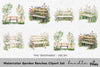 Garden Benches Clipart Bundle