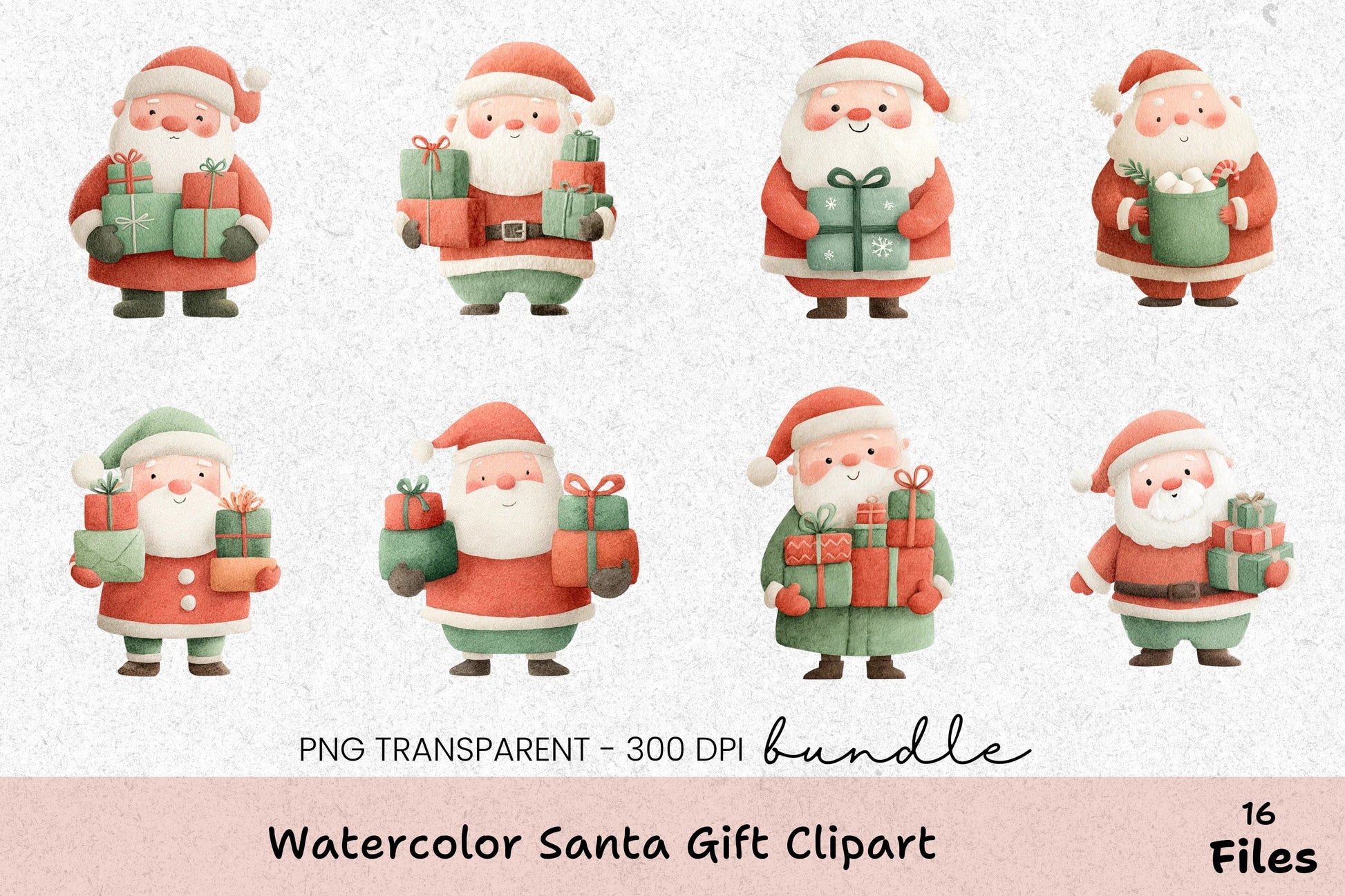 Santa Gift Clipart Bundle - CraftNest - Digital Crafting and Art