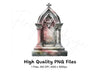 Gothic Gravestone Clipart Bundle