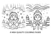 Winter Kids Fun Coloring Books