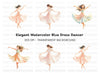 Joyful Girls Dancing in Flowing Dresses Clipart Bundle